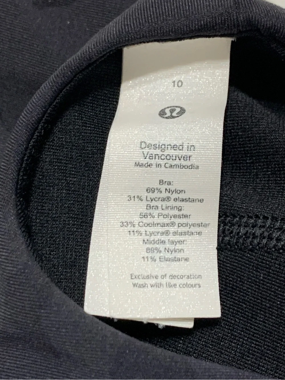 lululemon athletica Black Camo High-Neck Sports Bra